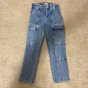 Pacsun light wash cargo jeans